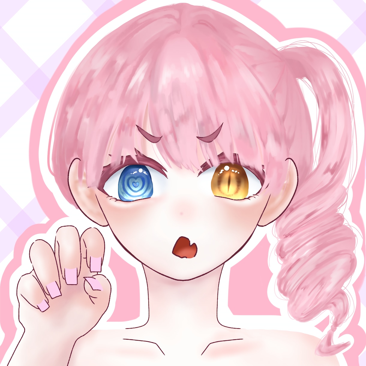 アイコンのイラスト依頼募集しております 中学生が可愛い系の女の子イラストを描きます！ イメージ1