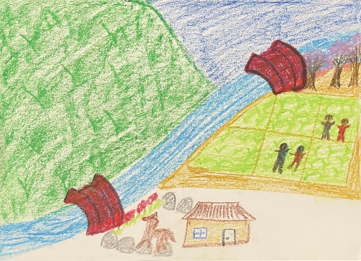 アートセラピーで自己治癒力upします 自分の作品(風景画)を描いて今の心と体を見つめてみませんか イメージ3