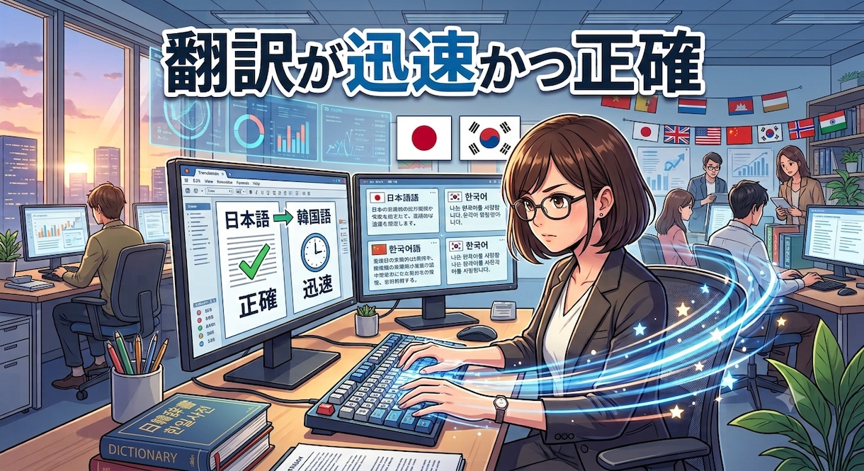 完璧なニュアンスで韓国語翻訳します 長期的な依頼も数十文字程度の依頼も承っております！ イメージ2