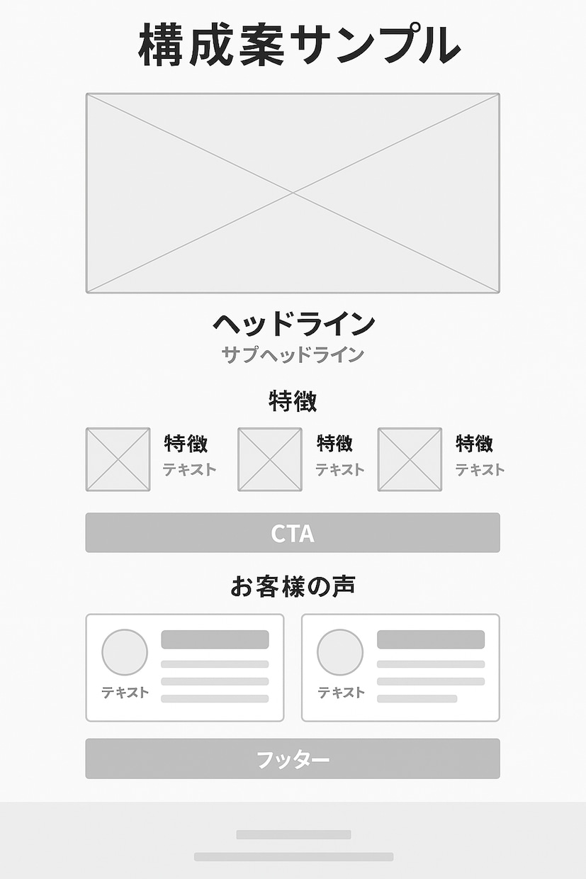 GPTで売れるLP構成と原稿を丸ごと作成します 6,000人指導×GPTで成果重視のLPを短納期で提供します イメージ3