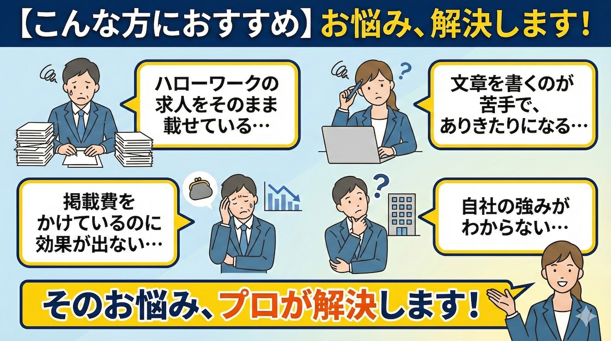 求人原稿、プロ採用担当が添削します 「応募が来ない」を解決。検索対策とプロの文章で劇的改善！ イメージ5