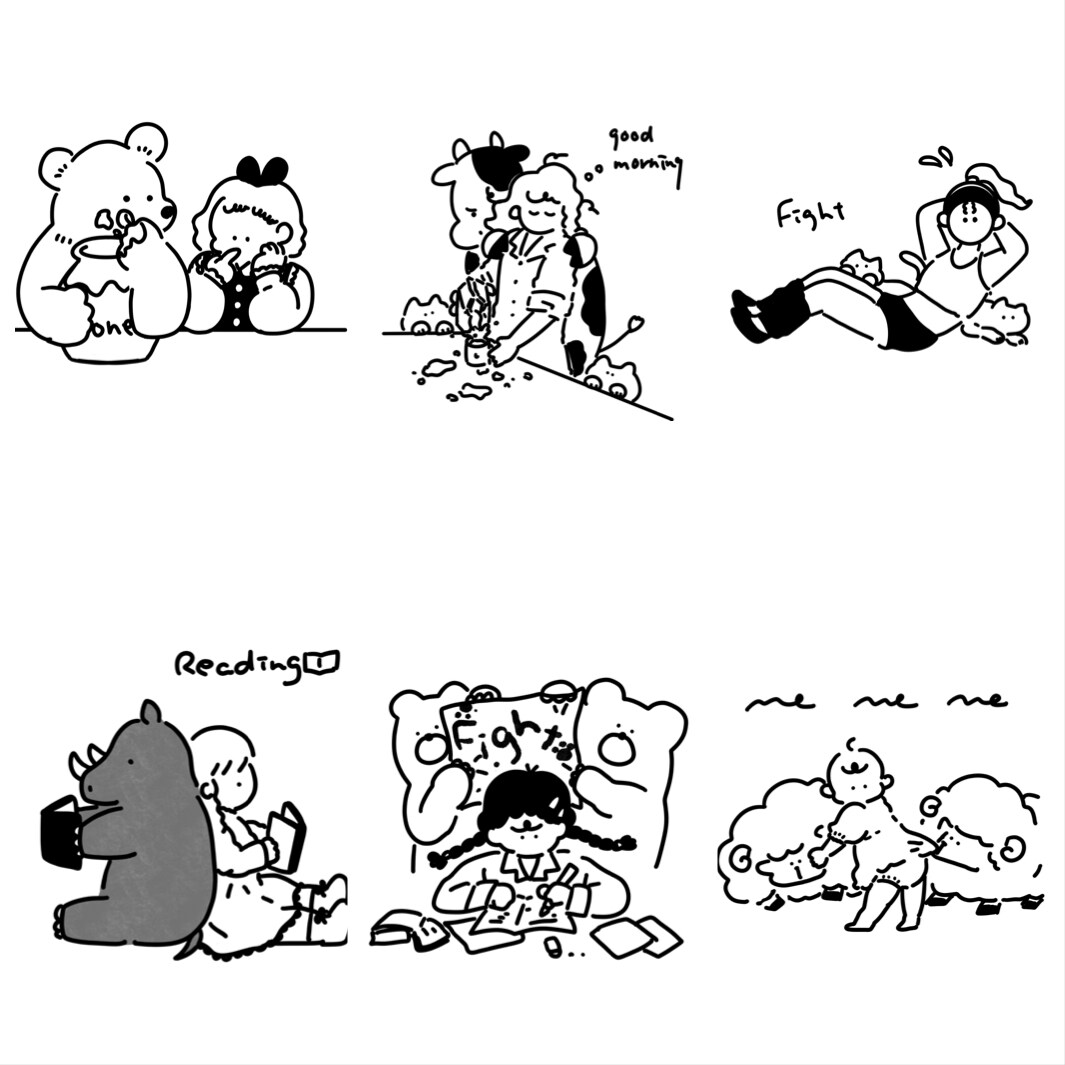 商用利用OK！ゆる～い動物イラスト描きます ゆる～い癒やし系動物ならおまかせください！ イメージ2