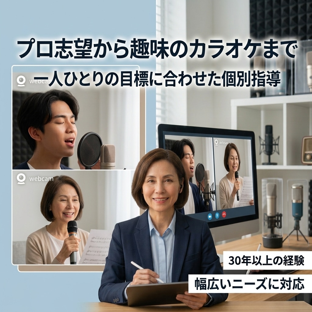 歌を聞いて改善ポイントをアドバイスします あなたの歌の良いところと改善点をお伝えします イメージ2