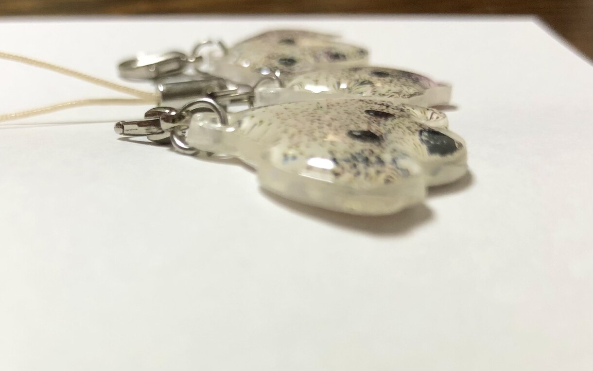 プードルちゃんのアクリルキーホルダーつくります 点描画風で写真よりリアルに！！プックリかわいい！ イメージ2