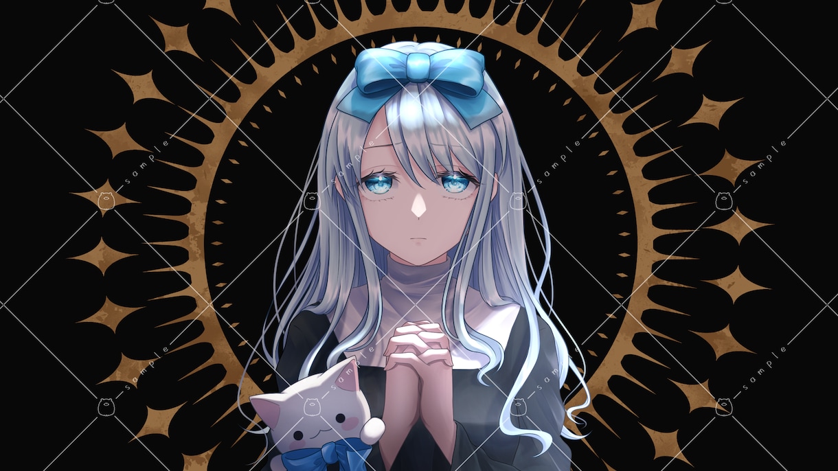 歌ってみたやMV・配信サムネイル&立ち絵描きます ラフの修正無制限！イラストのシルエット無料でお付けします！ イメージ9