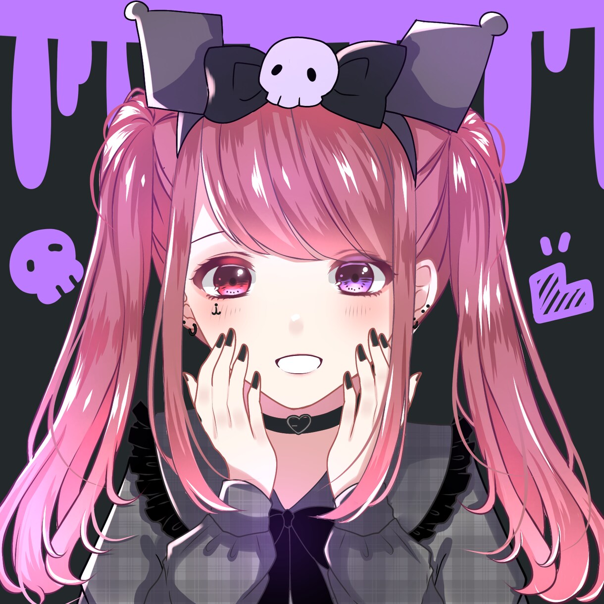 SNS用アイコンかきます 大人かわいい、パキッとしたイラスト好きな方 イメージ1