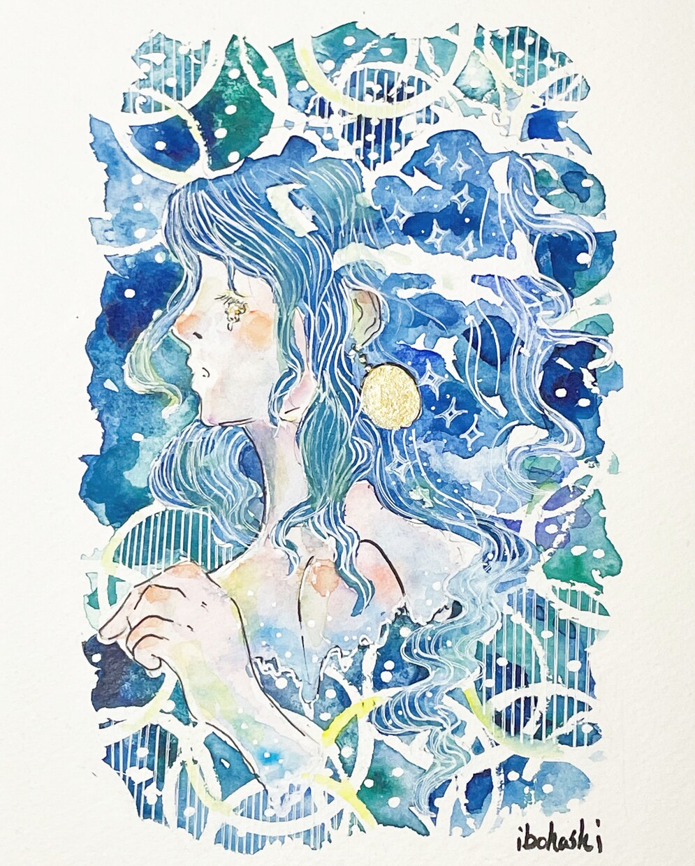 イラストを描きます 水彩画の幻想的な作品を制作します。油絵も出来ます。 イメージ1