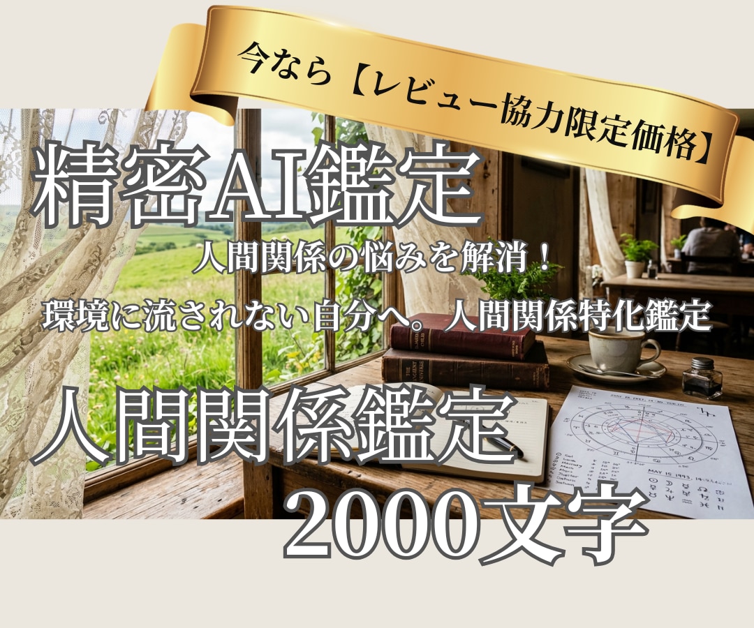 精密AI鑑定士が人間関係のお悩みを深く紐解きます 人間関係の悩みを解消！環境に流されない自分へ。 イメージ1