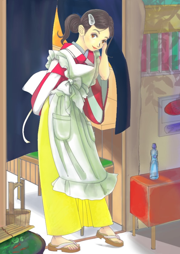 女の子のイラスト受付ます かわいい　和風　かっこいい系用途に合わせます イメージ1