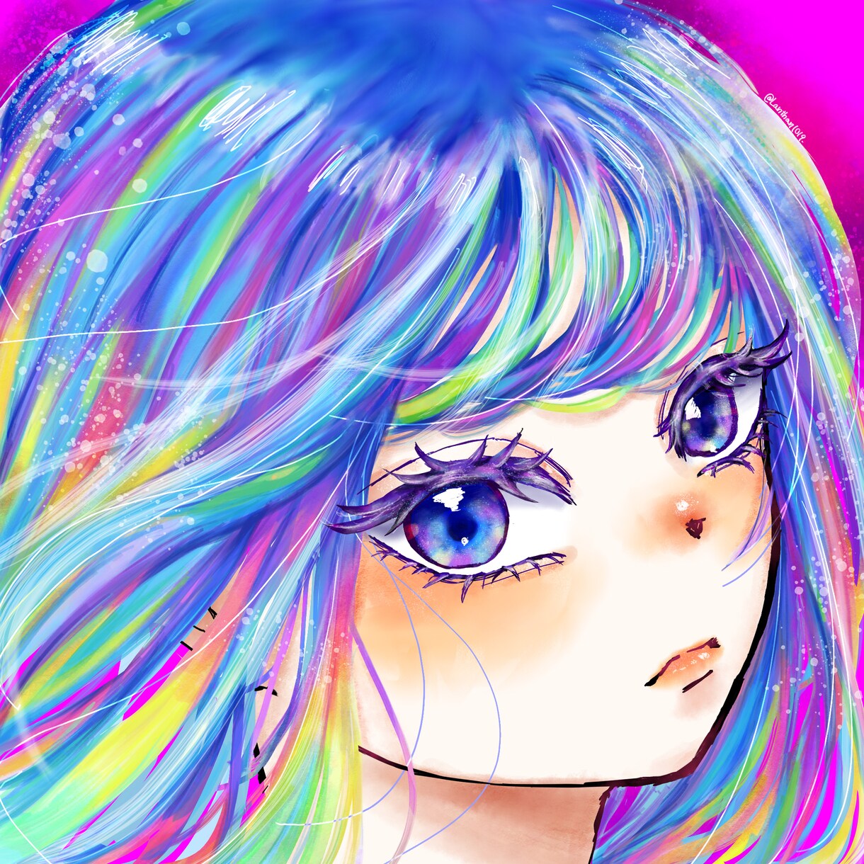 透明感のある女の子のSNSアイコン描きます 透明感のある儚い女の子アイコンをあなただけの世界観で描きます イメージ5