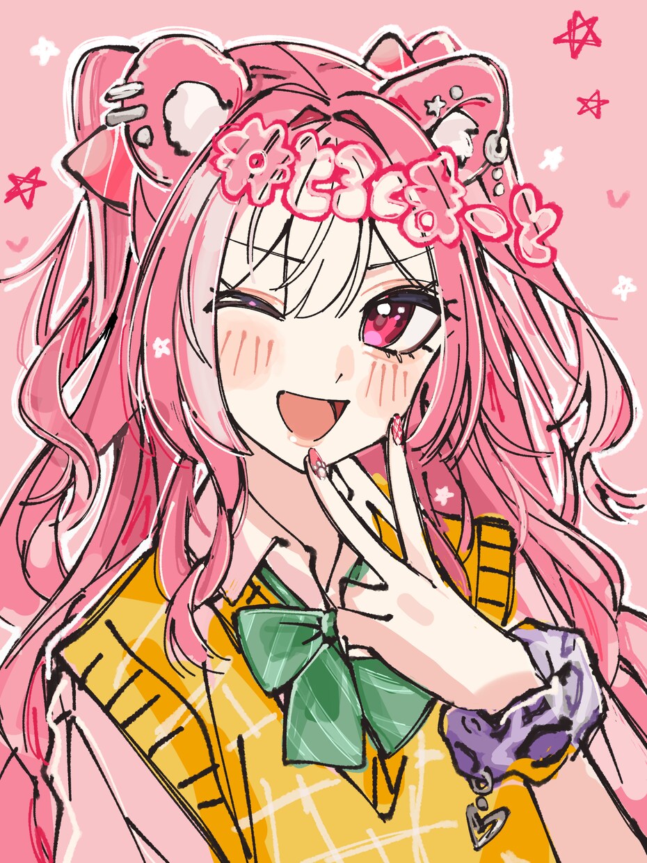 配信サムネ・SNSアイコン用イラスト描きます Vtuberアイコン胸上イラストかわいいイラストアニメ塗り イメージ1