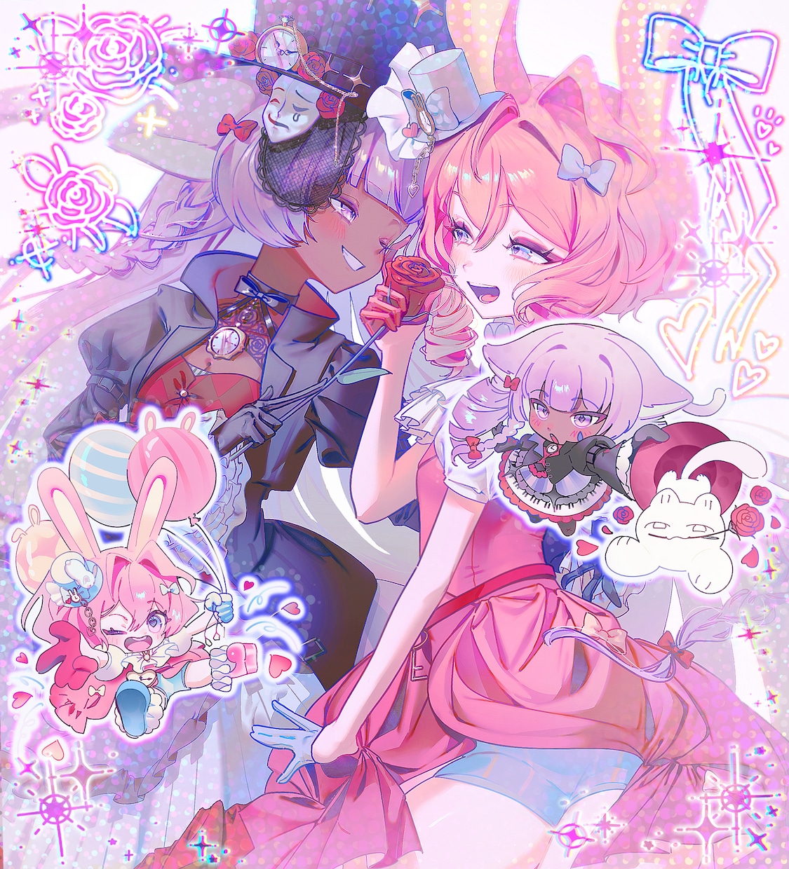 キャラクターイラストの制作いたします 配信活動/商用利用/個人使用等 幅広い用途で使用可能 イメージ1