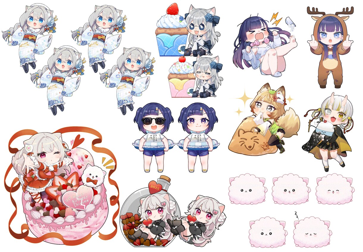 商用利用ＯＫ！個性的なデフォルメイラスト描きます 個人様から企業活動者様まで、個性に合わせて制作します♪ イメージ3