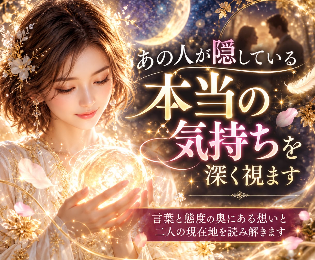 あの人が隠している本当の気持ちを深く視ます 言葉と態度の奥にある想いと二人の現在地を読み解きます イメージ1