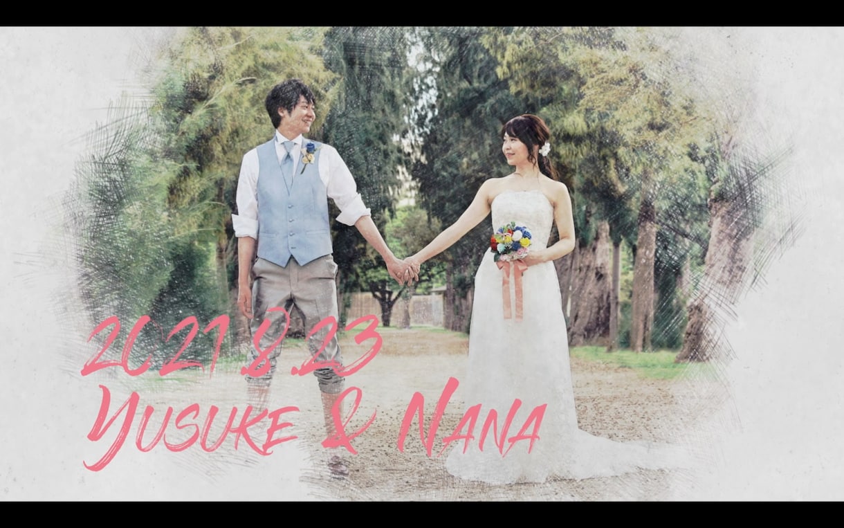 結婚式・エンドロールムービーを作成します ”ゲストの皆様との思い出をひとつの映像に” イメージ4