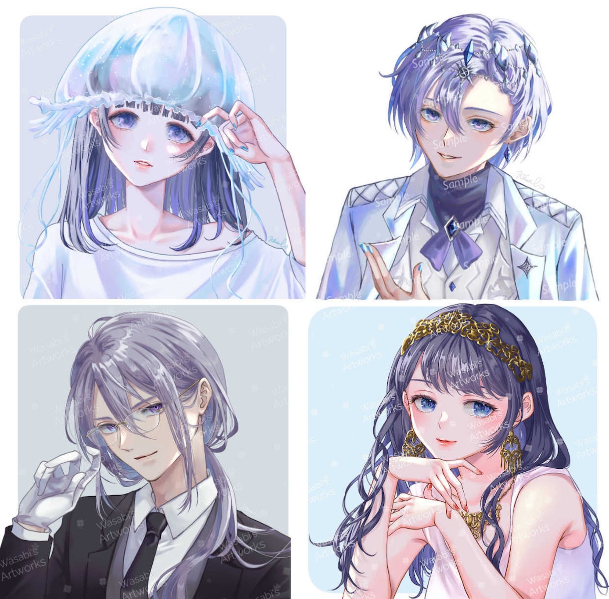 アイコン、TRPG立ち絵、サムネ等作成します 男女どちらでもお描きします。お気軽にお問い合わせ下さい イメージ9