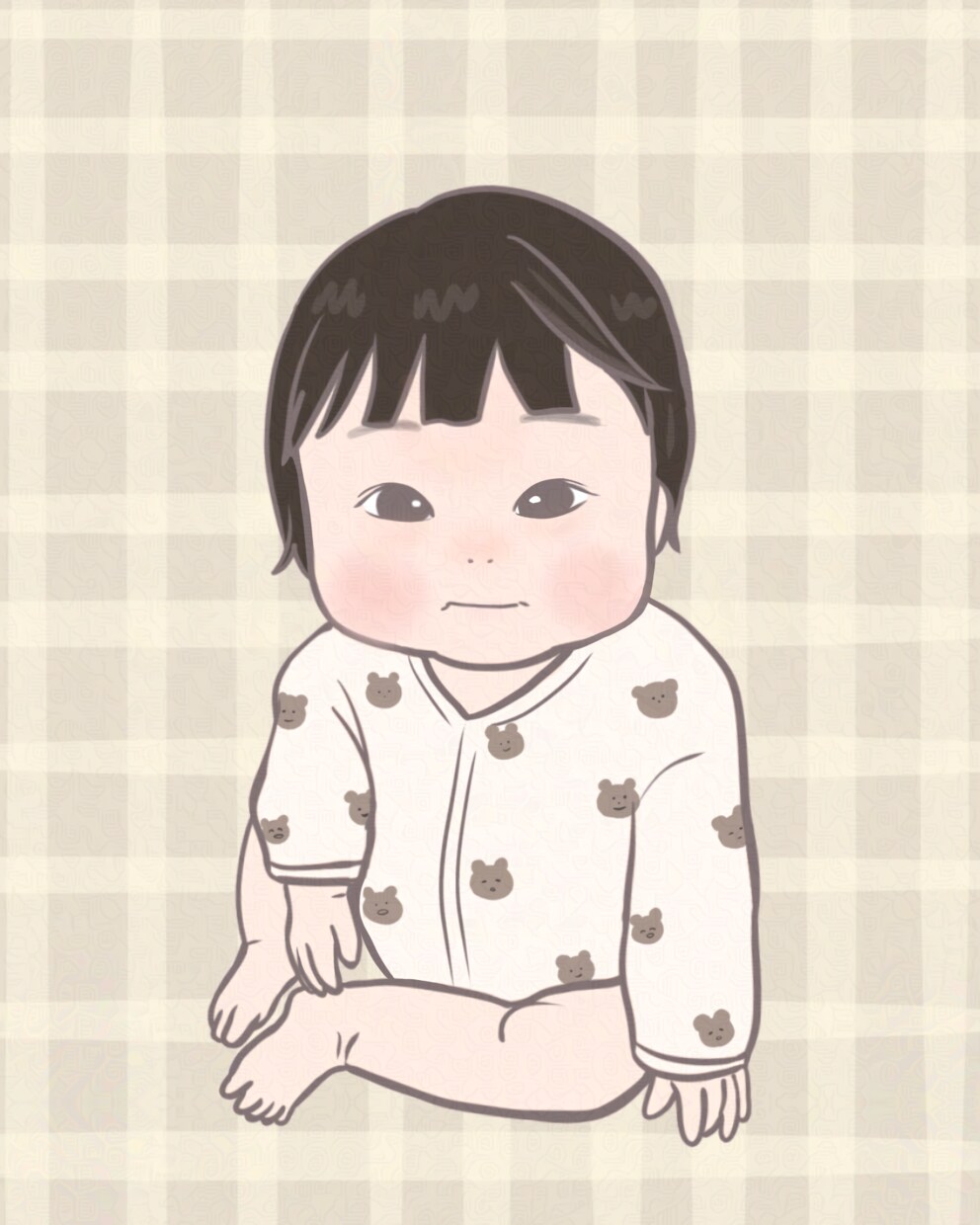 赤ちゃんから小さいお子様の似顔絵を描きます モニター価格！追加料金不要　写真を可愛くイラストに♪ イメージ5