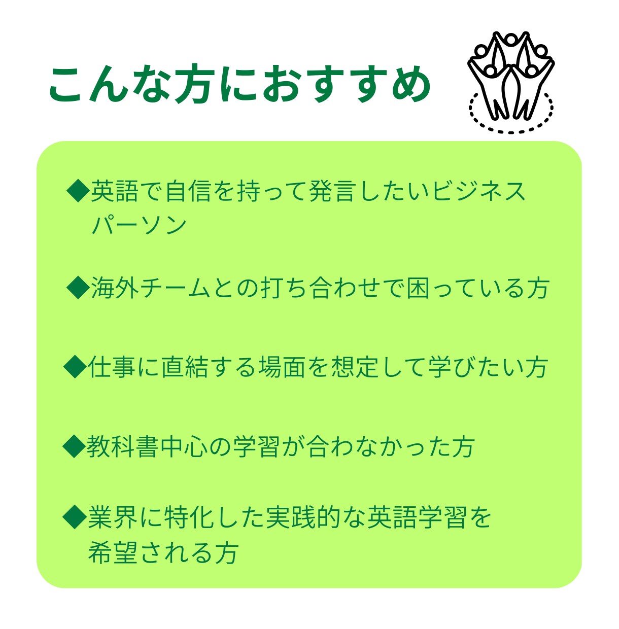 １か月あなたに合ったビジネス英語コーチングします 【初心者・学び直し歓迎】週１面談＆レッスン＋オリジナル課題 イメージ5