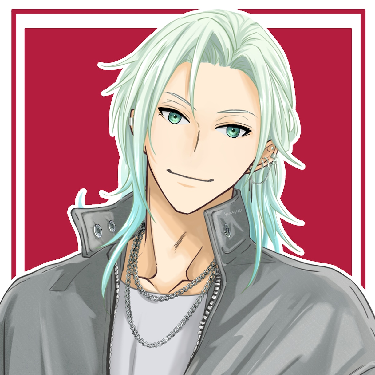 イケメンアイコン描きます SNS /ブログ向けかっこいい系男女制作します！ イメージ1
