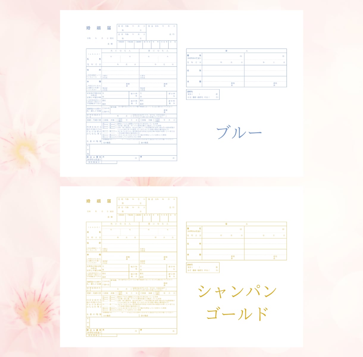 世界に一つだけ！オリジナル婚姻届を作成します おふたりだけのオリジナル婚姻届をお届けします！ イメージ6