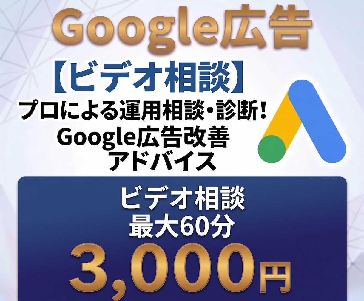 Google広告・リスティング広告アドバイスします 5000社対応・Google公式コンサルの初期設定や広告相談 イメージ1