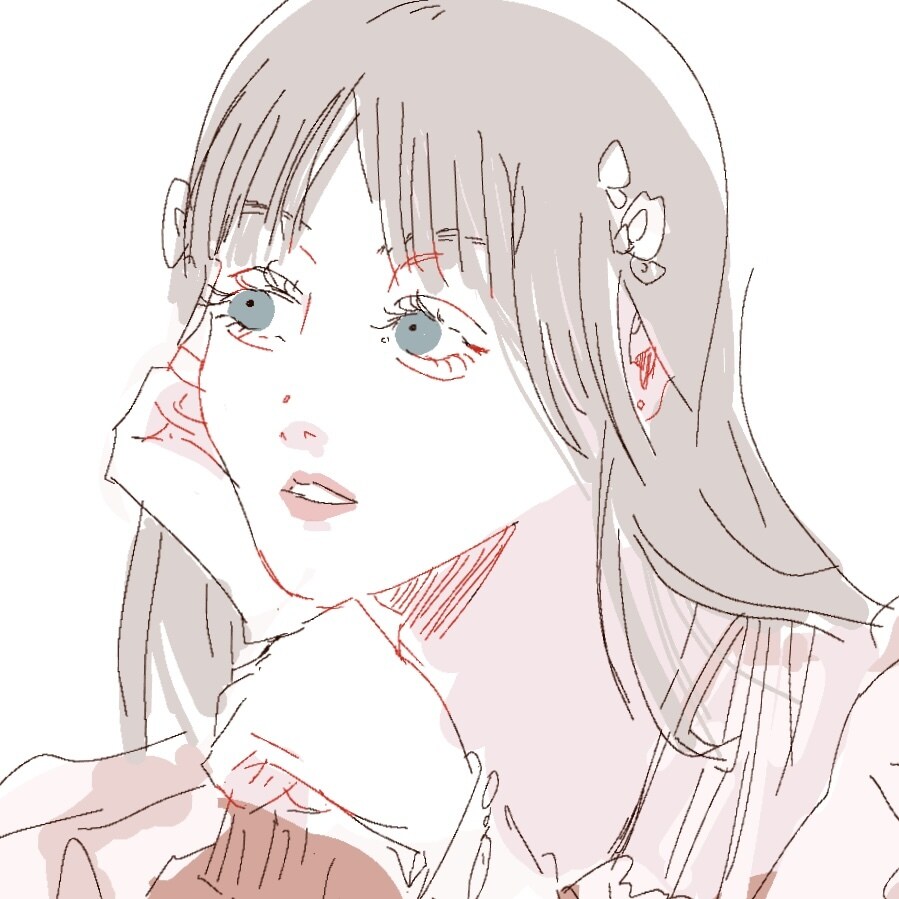 アイコンイラストの制作請け合います 絵柄大人っぽい。アンニュイな表情が得意です。 イメージ1