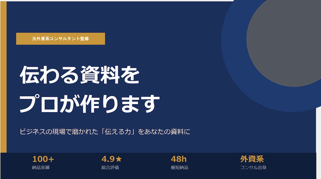 あなたの資料を、「伝わる資料」に仕上げます その資料、もったいない。伝わる資料に変えます。 イメージ1