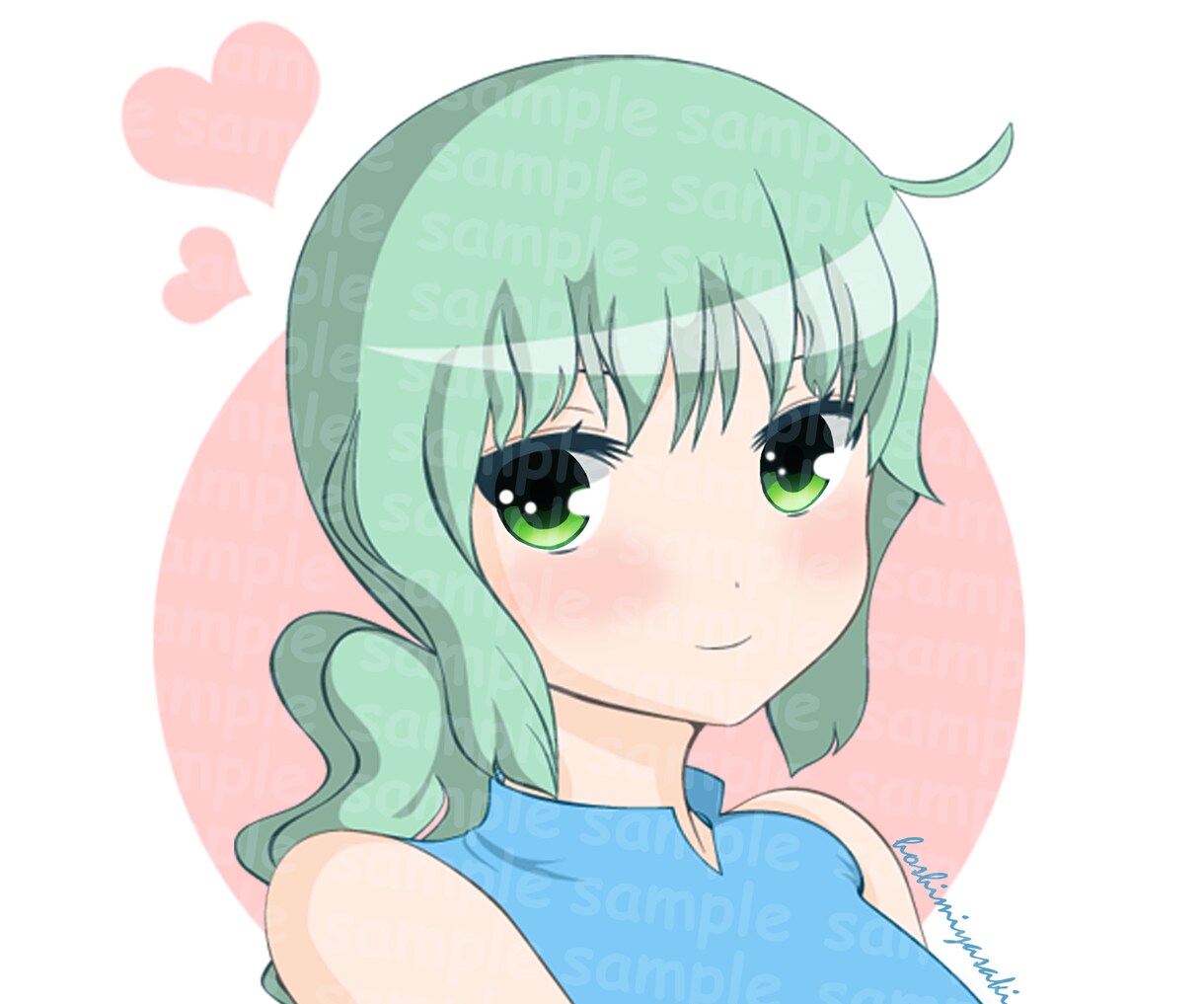 SNS用アイコン⭐可愛い女の子のイラストを描きます 自撮りのイラスト化もOK！優しい・柔らかい印象で仕上げます⭐ イメージ8