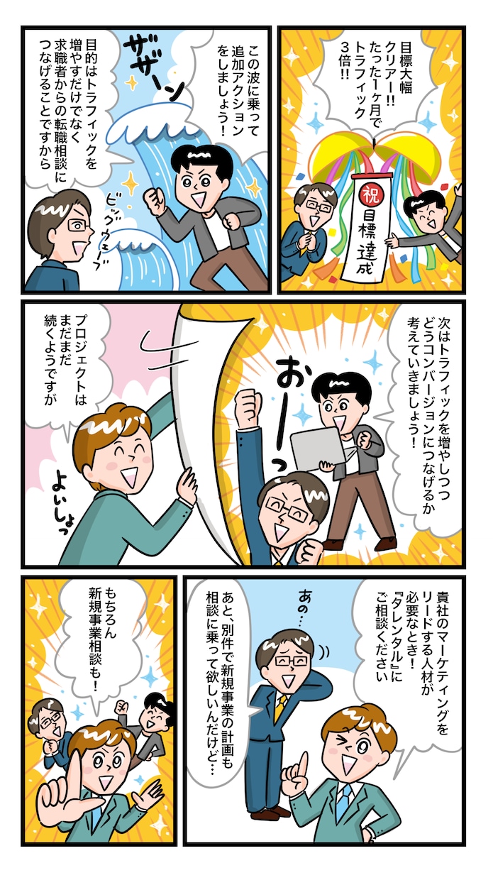 企業実績多数! 伝わる広告漫画描きます 商用利用、2次使用OK!ストーリーやセリフおまかせOK! イメージ4
