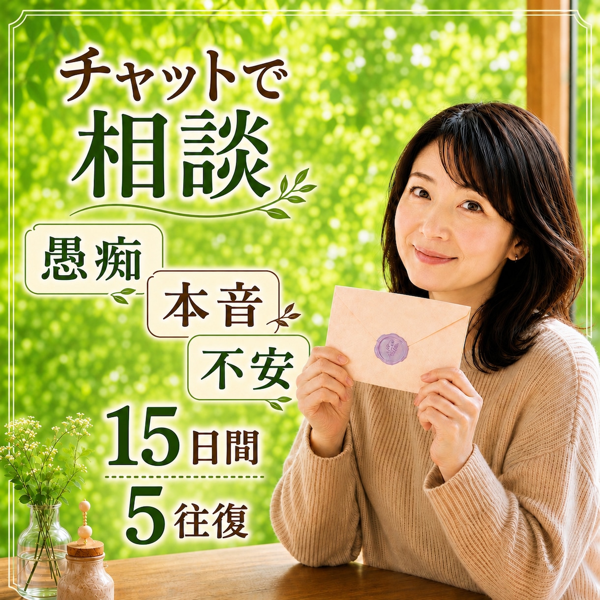 先着3名500円！誰にも言えない悩みを受け止めます ひと言からでも大丈夫。あなたの気持ちに優しく寄り添いますね。 イメージ1