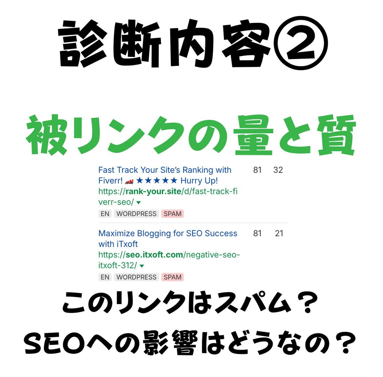 中古ドメインのSEO効果診断・活用アドバイスします ドメインパワーとスパム度も判定します イメージ7