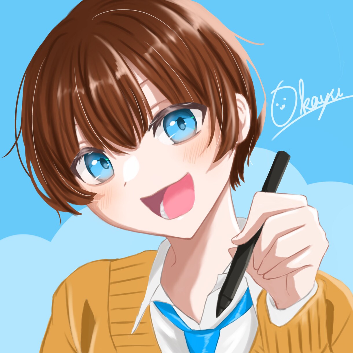 可愛い絵柄のイラストのアイコンを作成します 目に留まるアイコンをかきます！ イメージ1