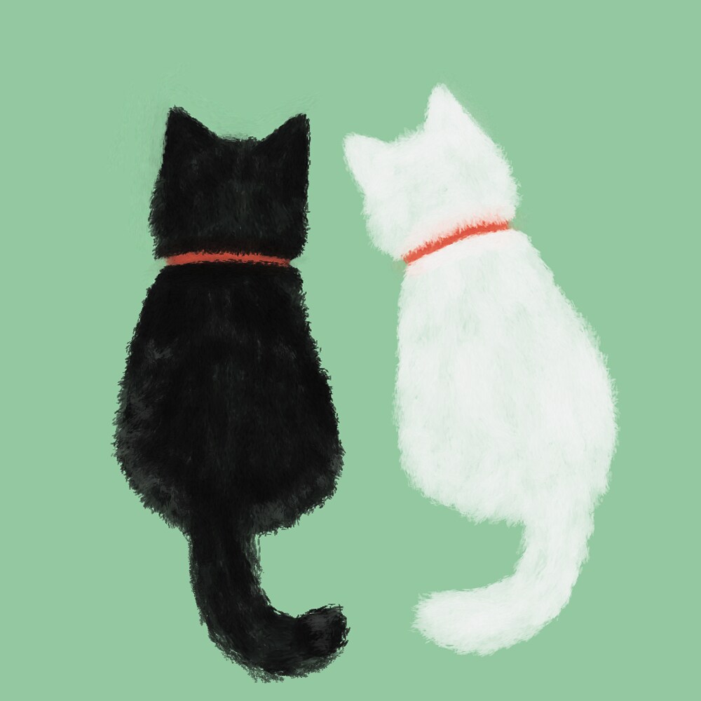 ペットの似顔絵、お好みのイラスト描きます 花と猫のマッチしたイラストはいかがですか？ イメージ8