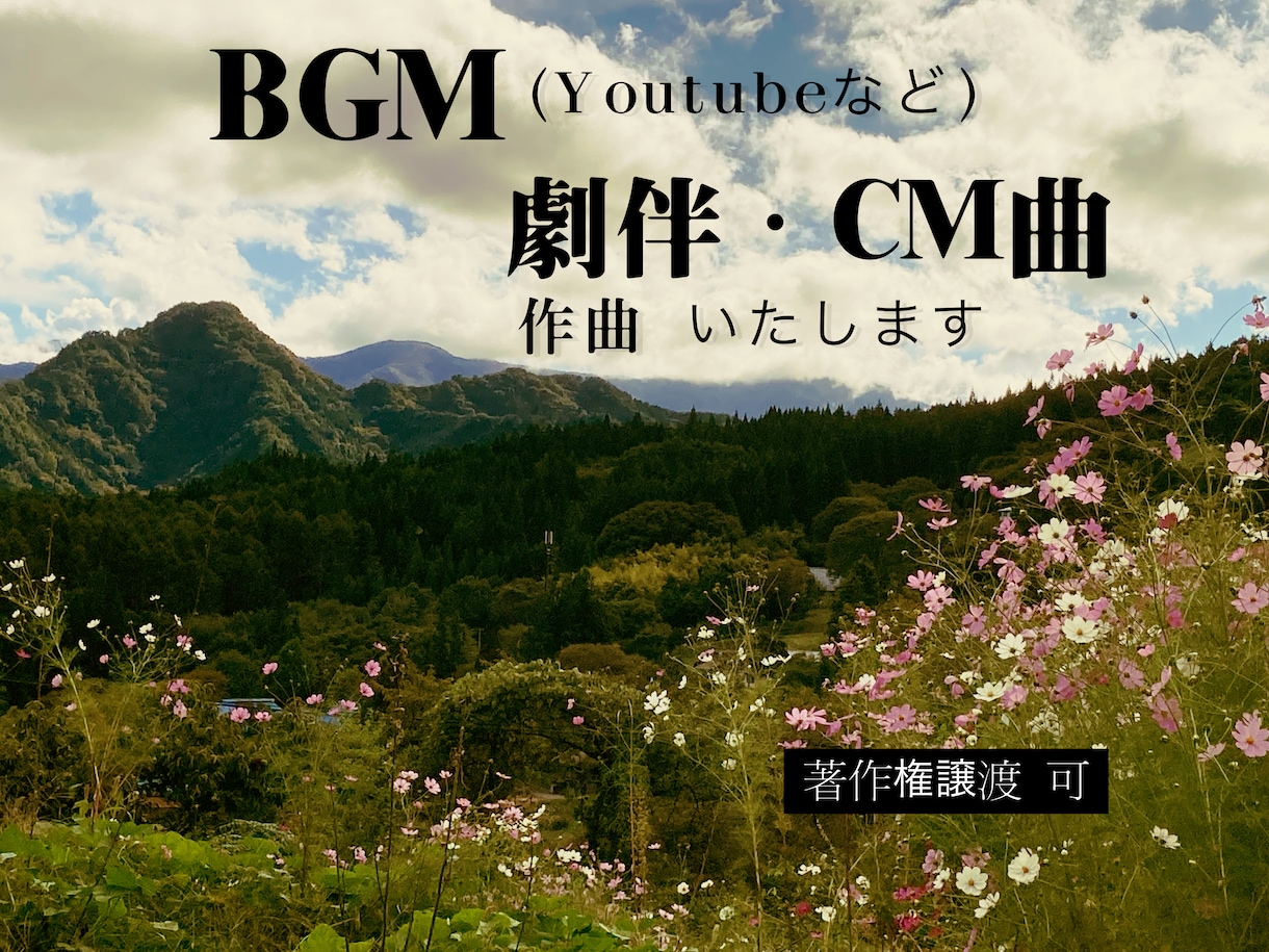 BGM、劇伴、CM曲作曲いたします あなたの心に寄り添う音楽を提供致します イメージ1