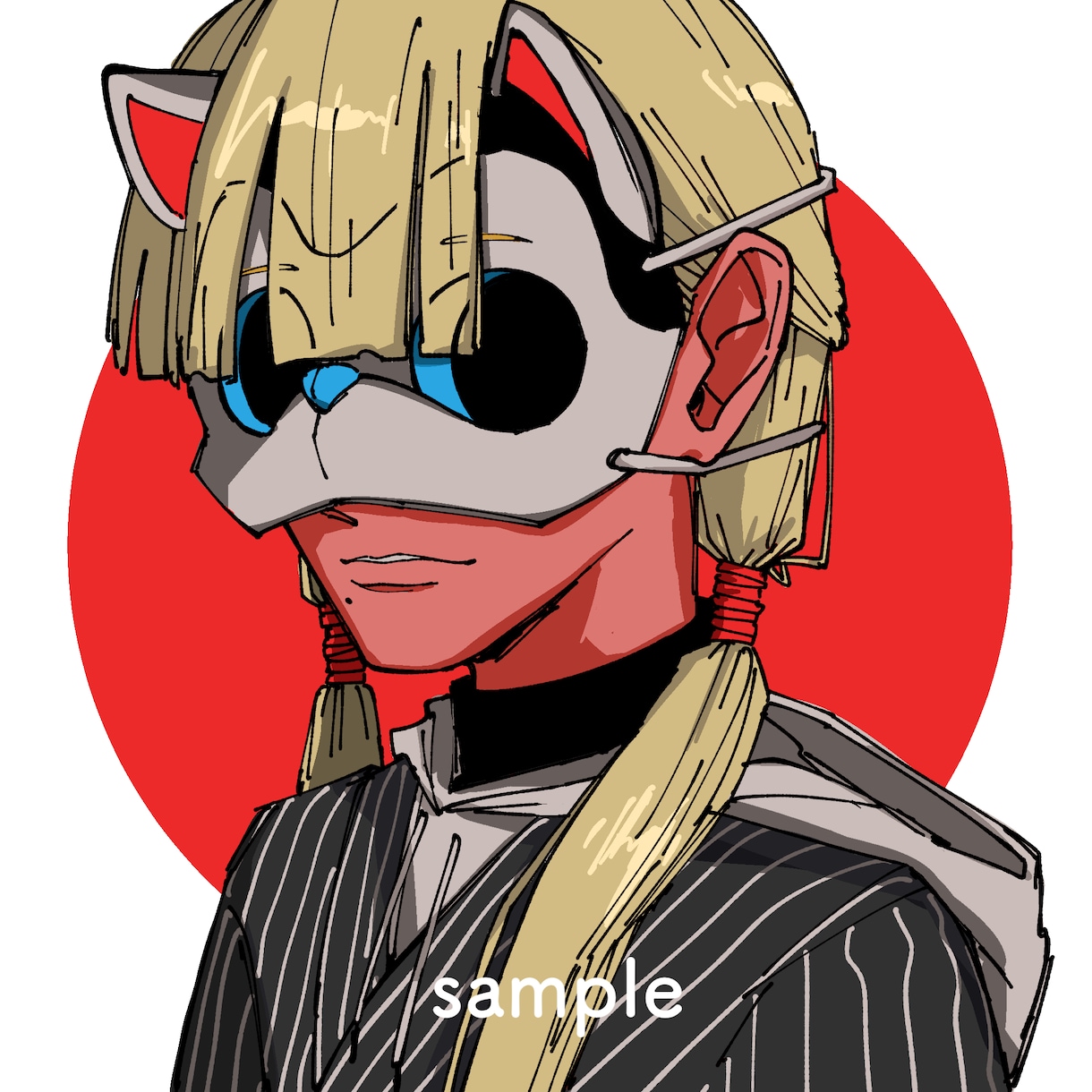 目を惹くダークポップなアイコンに仕上げます あなたの創作キャラや、希望の創作キャラを描きます イメージ6