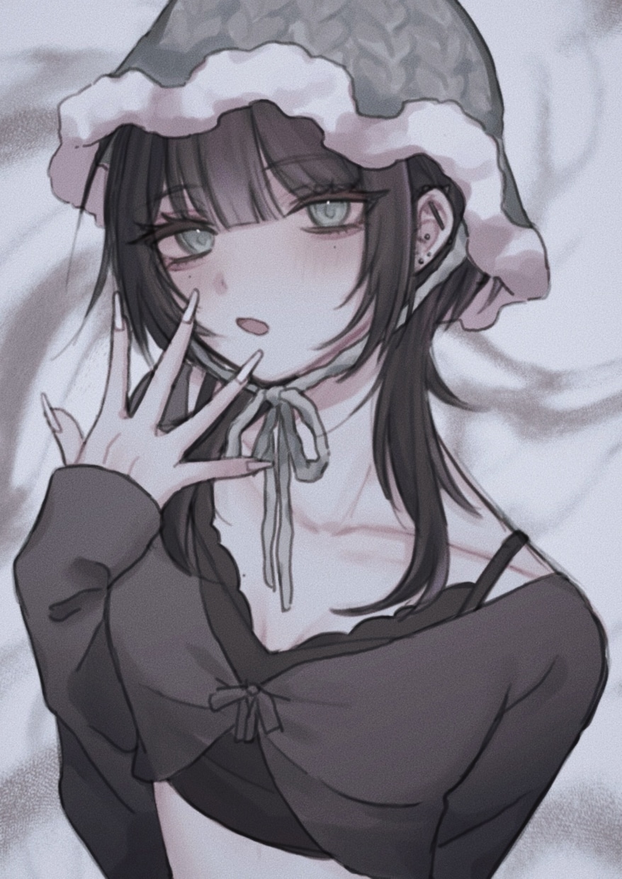 アイコン、立ち絵など可愛い人物イラスト描きます 寒色系、明度低めのイラストが好きな方へ イメージ2