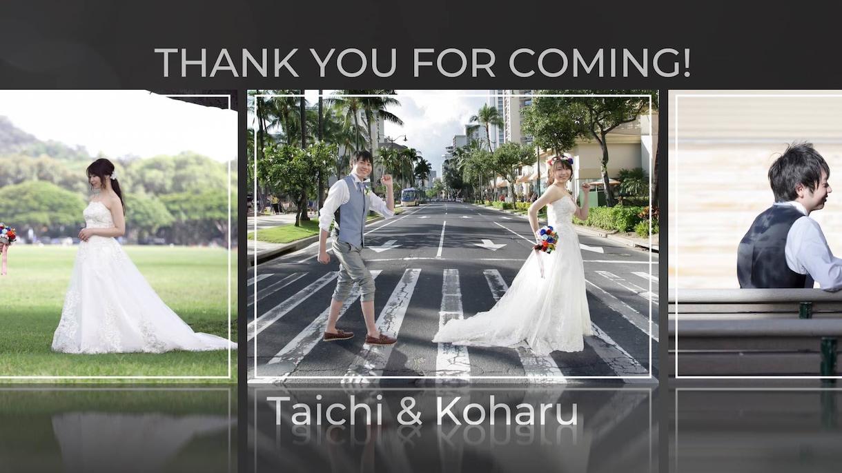 結婚式のオープニングムービーを制作いたします スタイリッシュ！テンションが上がる結婚式ムービーを低価格で! イメージ2