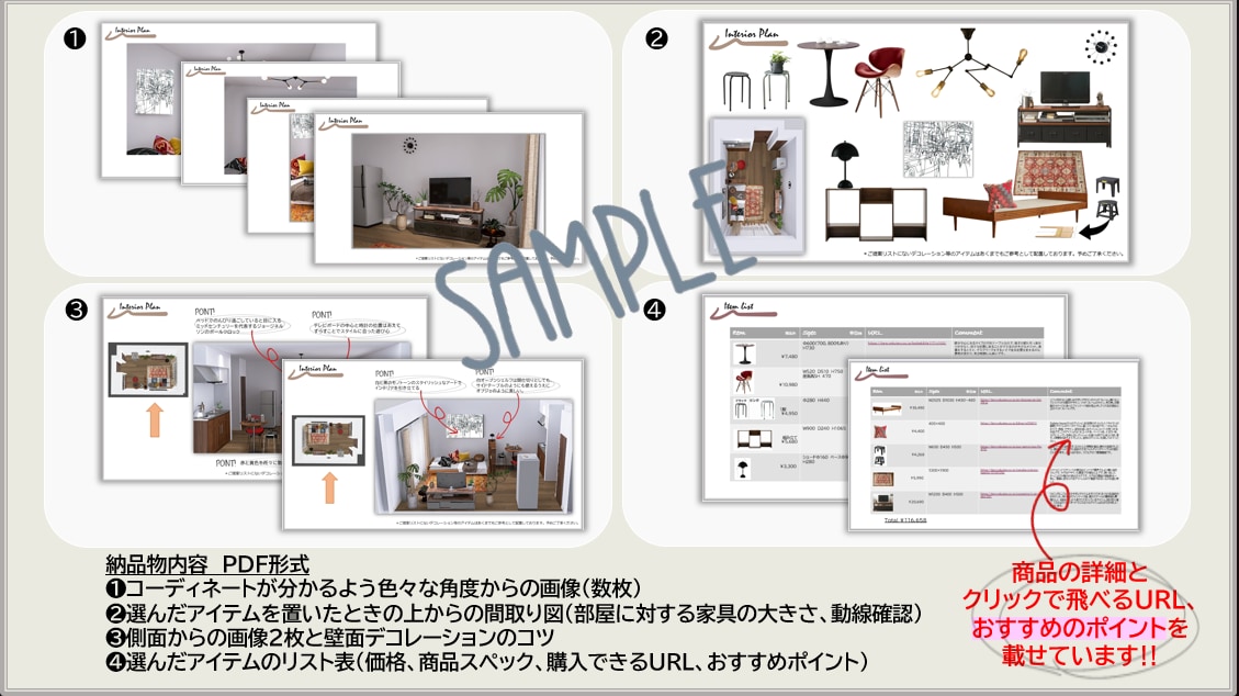 一人暮らしのインテリア3Dでコーディネートします 年100件超プロ！おしゃれ家具&小物1R〜1LDK一律価格！ イメージ6