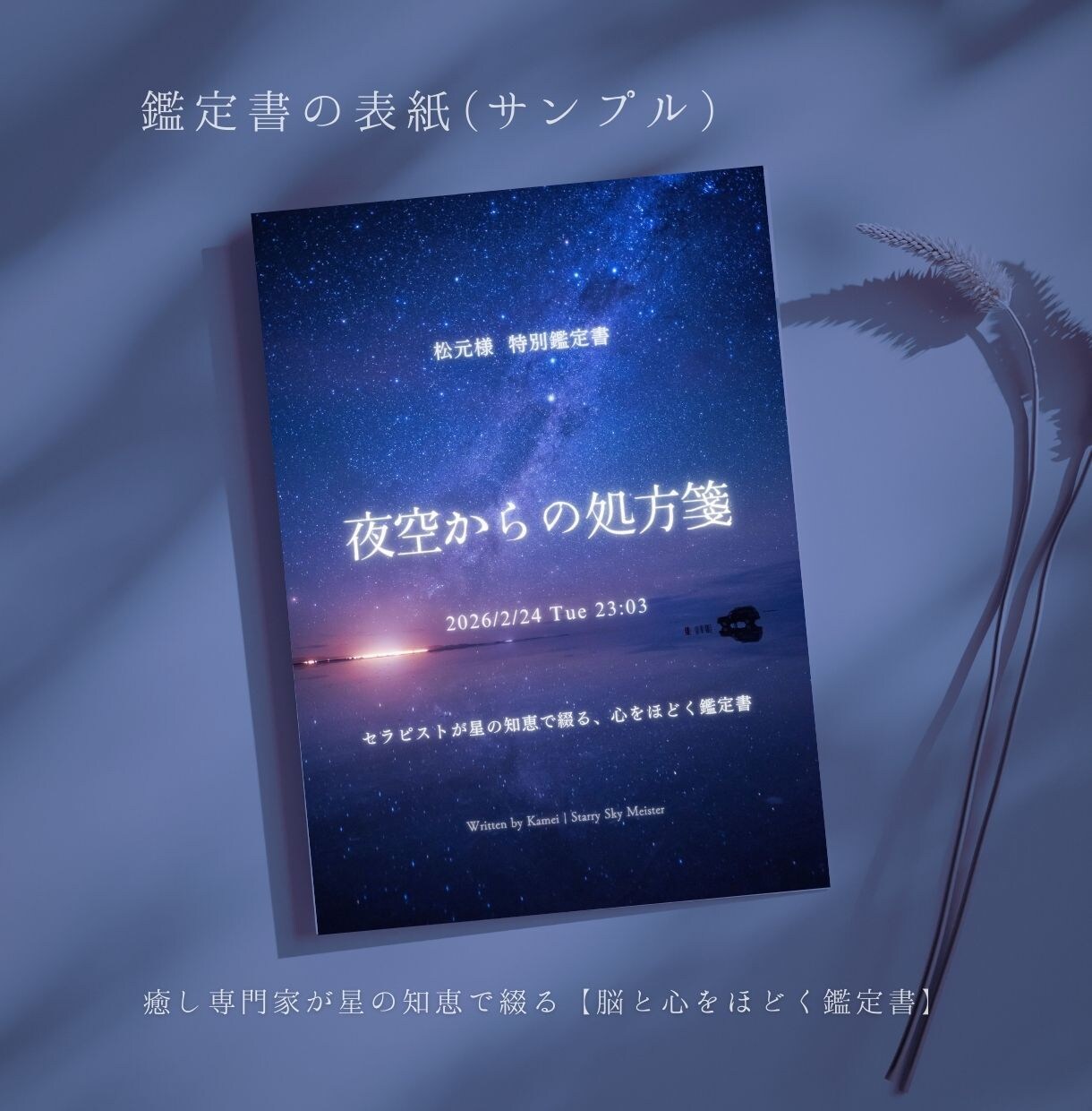 眠れない夜に。セラピストが星の知恵で心をほどきます 星の案内人が贈る夜の処方箋。脳を休め心を整える癒やしの鑑定書 イメージ2