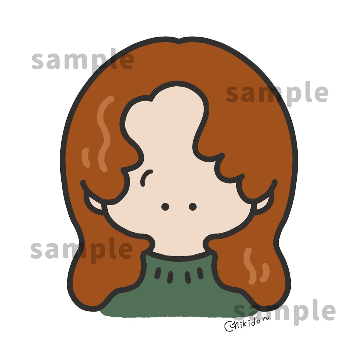 ゆるくてシンプルな線画のイラストを描きます SNSアイコンをかわいいイラストにしてみませんか？ イメージ4