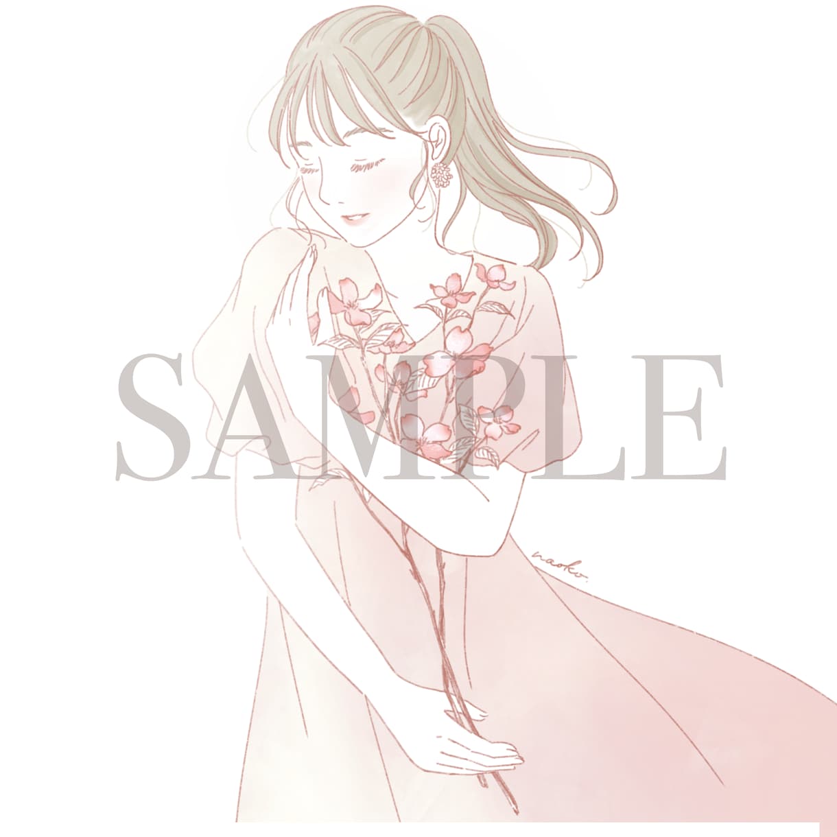 繊細でおしゃれなガールズイラスト描きます 美容・ファッション系、広告などにおすすめです イメージ5