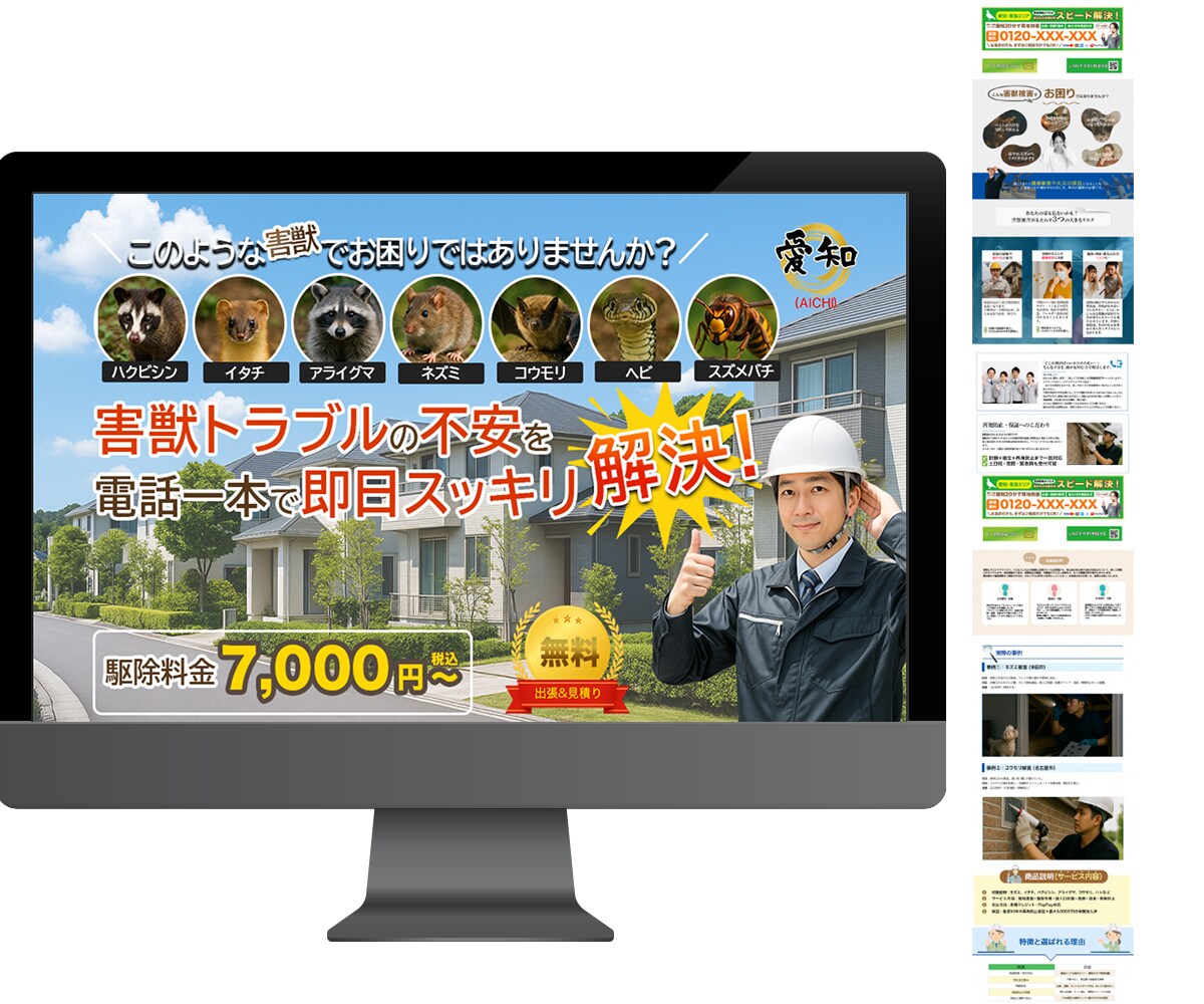 売れる導線設計でLP制作します 売れる仕掛けが詰まった一枚をお届け イメージ4