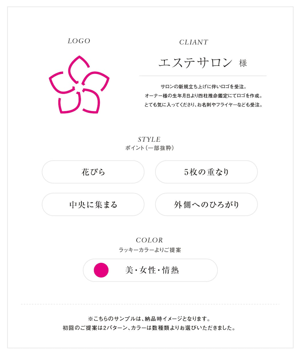 運気を引き寄せるロゴ制作します 縁起×風水×四柱推命で勝負運UP！特別なロゴを制作します イメージ2