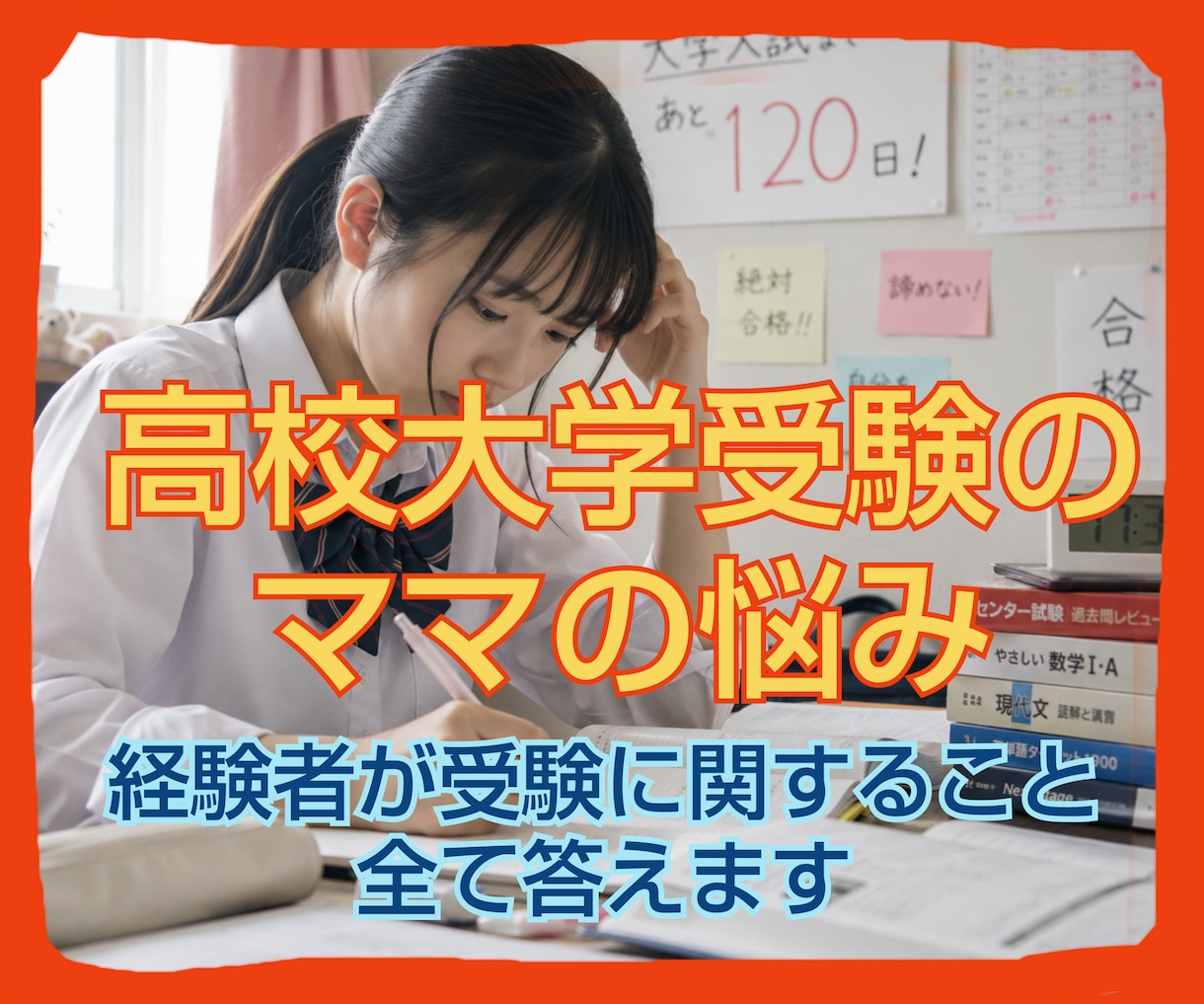 お子さまの教育に関する悩みや不安お聴きします 思春期〜高校受験〜大学受験 金銭的なこと何でもお聴きします イメージ1