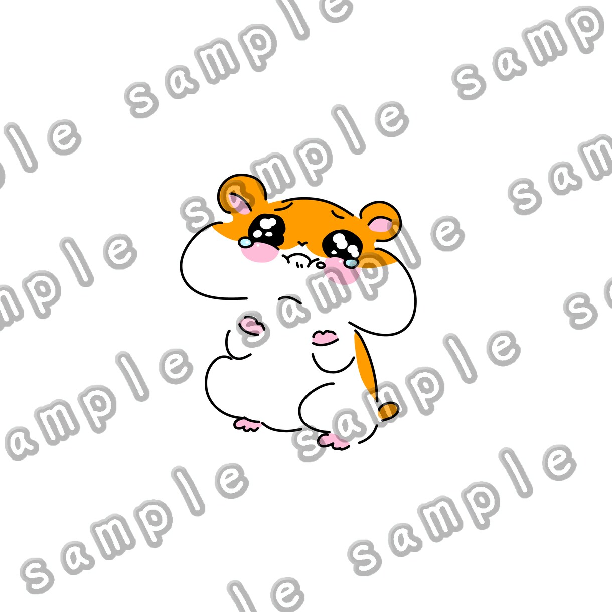 新作✴︎ぴえんな動物イラストを販売します うるうるした瞳がかわいい動物達完成済みイラストです！ イメージ3