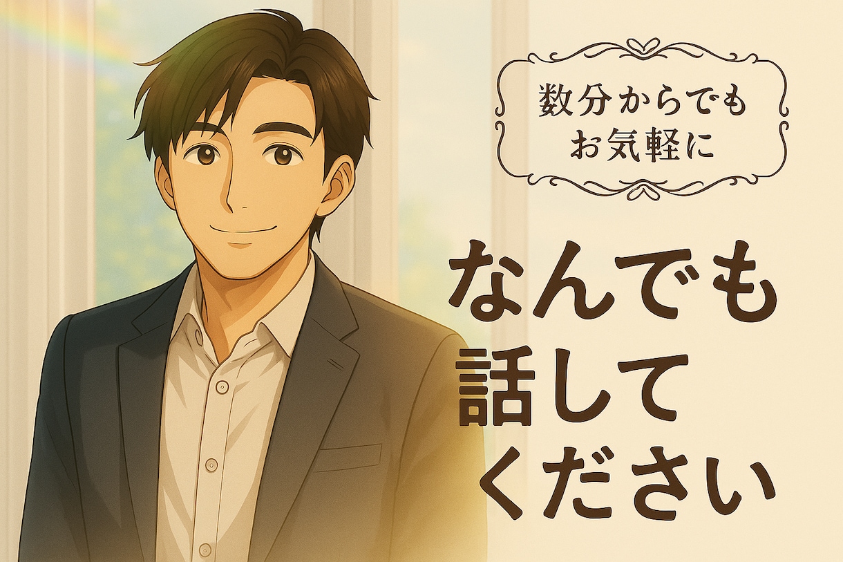 誰かと話したい時にあなたの心にそっと寄り添います 「寂しい時、誰かと話したいあなたへ」 イメージ1