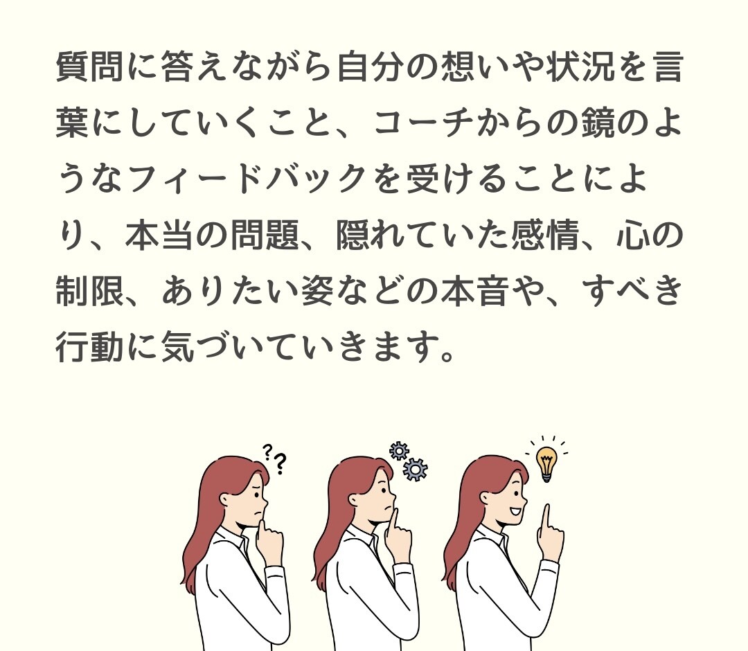 人生迷子が悩み解消し望む未来に進むサポートします 想いを言葉に自己理解を深め、望む未来・なりたい自分へ前進！ イメージ3