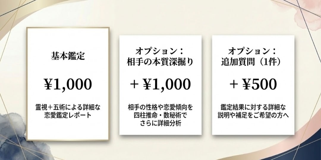 霊視＋五術 恋愛占い 相手の気持ちを多角的に視ます ✨相手の本音を霊視で深読み 五術の精密分析で具体アドバイス イメージ6