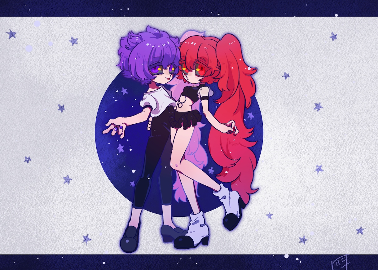 SD～６等身まで！ポップかわいいイラスト制作します アイコン・ヘッダー・ミニキャラなど様々！デフォルメイラスト イメージ6