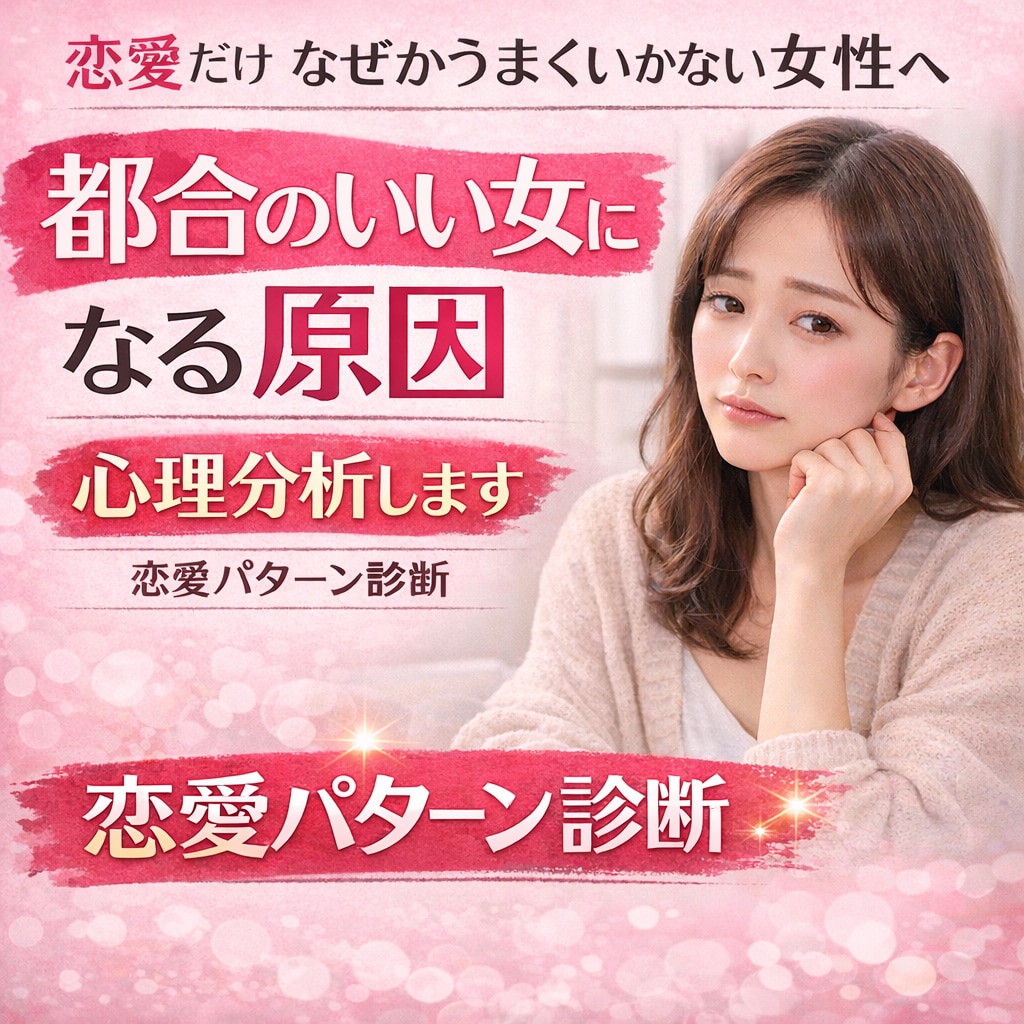 都合のいい女になる原因を恋愛心理から分析します なぜ？恋愛がうまくいかない…理由を心理分析で解き明かします イメージ1